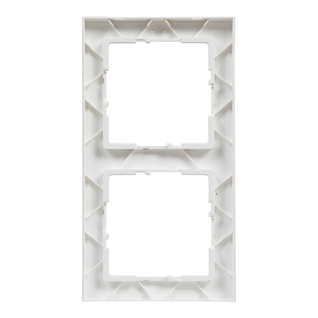 Legrand 721502, Ramă 2 Module, Alb