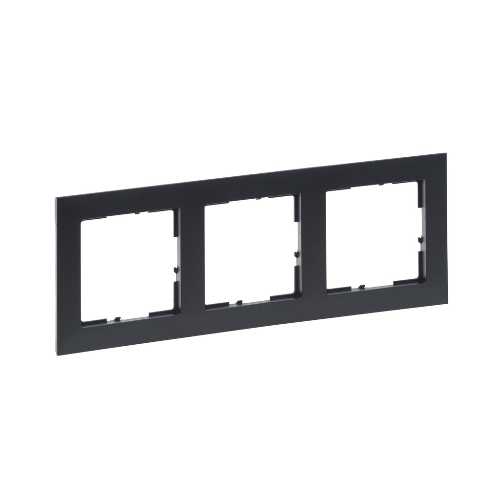 LEGRAND 721553, 3 Modules Frame, Dark Gray