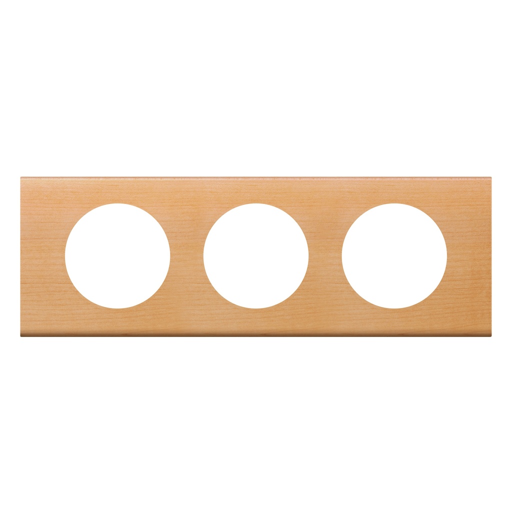 LEGRAND 069213, Céliane Plate, Materials, 3 Modules, Maple