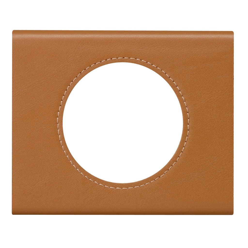 LEGRAND 069421, Céliane Plate, Materials, 1 Post, Caramel Leather