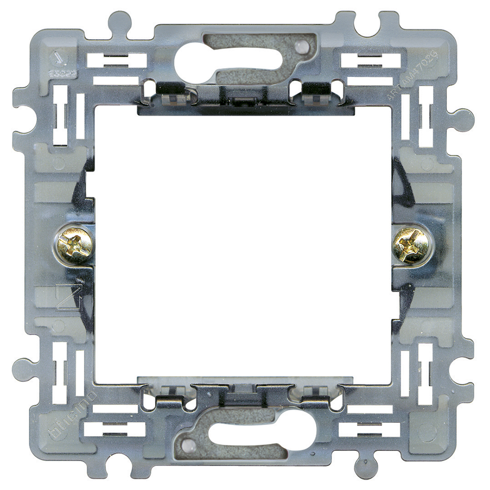 BTicino AM4702E, Matix, 2-Module 71x71 Support With Screws