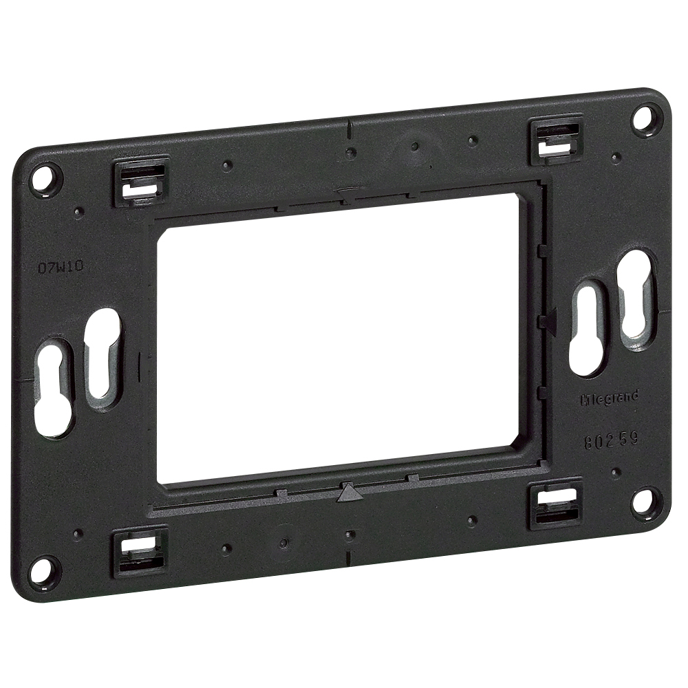 Legrand 080259, Suport pentru mozaic, Cu folie protectoare, Pentru 3 module