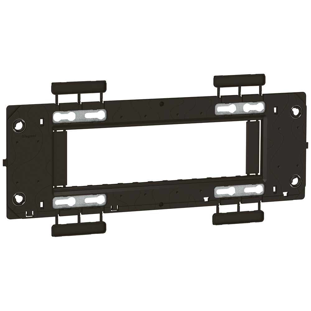 Legrand 576012, Suport arteor, Pentru cutii standard germane/franceze, 6 module orizontale