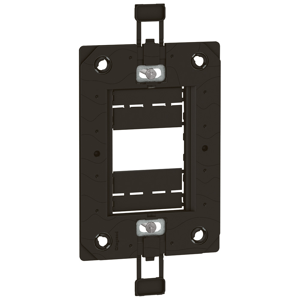 Legrand 576040, 3-Module Support With Screws, 2"x4" Us / It Standard
