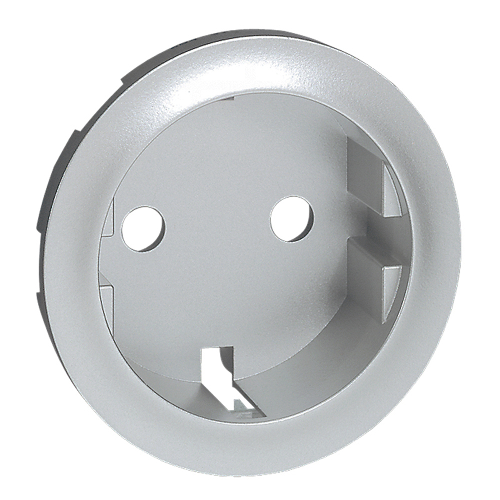 LEGRAND 068431, Céliane Plate, 2P+T German Standard Outlet, Titanium