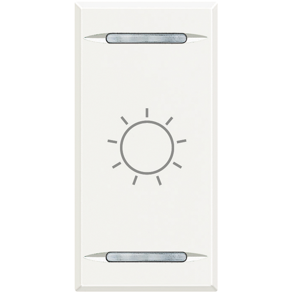 BTicino HD4911BA, Axolute MyHome Bus, Capac buton, Simbol lumină basculant, 1 modul, Alb  