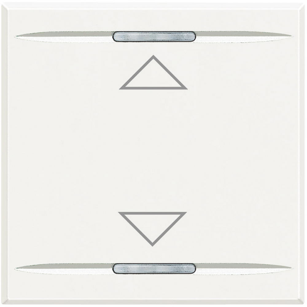BTicino HD4911M2AH, Axolute MyHome Bus, Capac buton, Simbol Sus/Jos, 2 module, Alb  