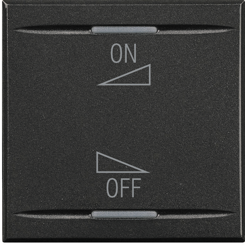 BTICINO HS4911/2AI, Axolute Myhome Bus Decorative Cover, Sound Diffusion With On/Off Variation, 2 Modules, Anthracite