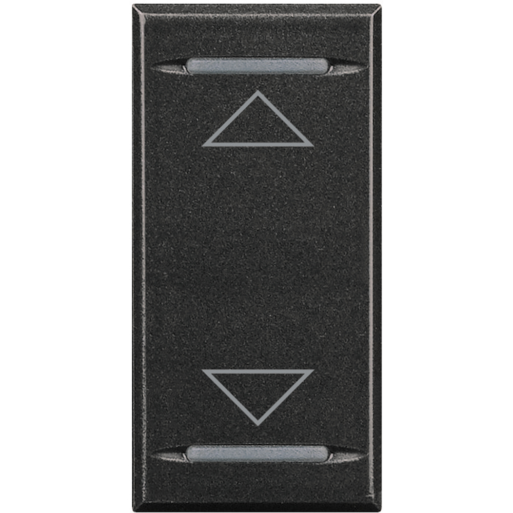 BTicino HS4911AH, Axolute MyHome Bus, Capac buton, Simbol Sus/Jos, 1 modul, Antracit  