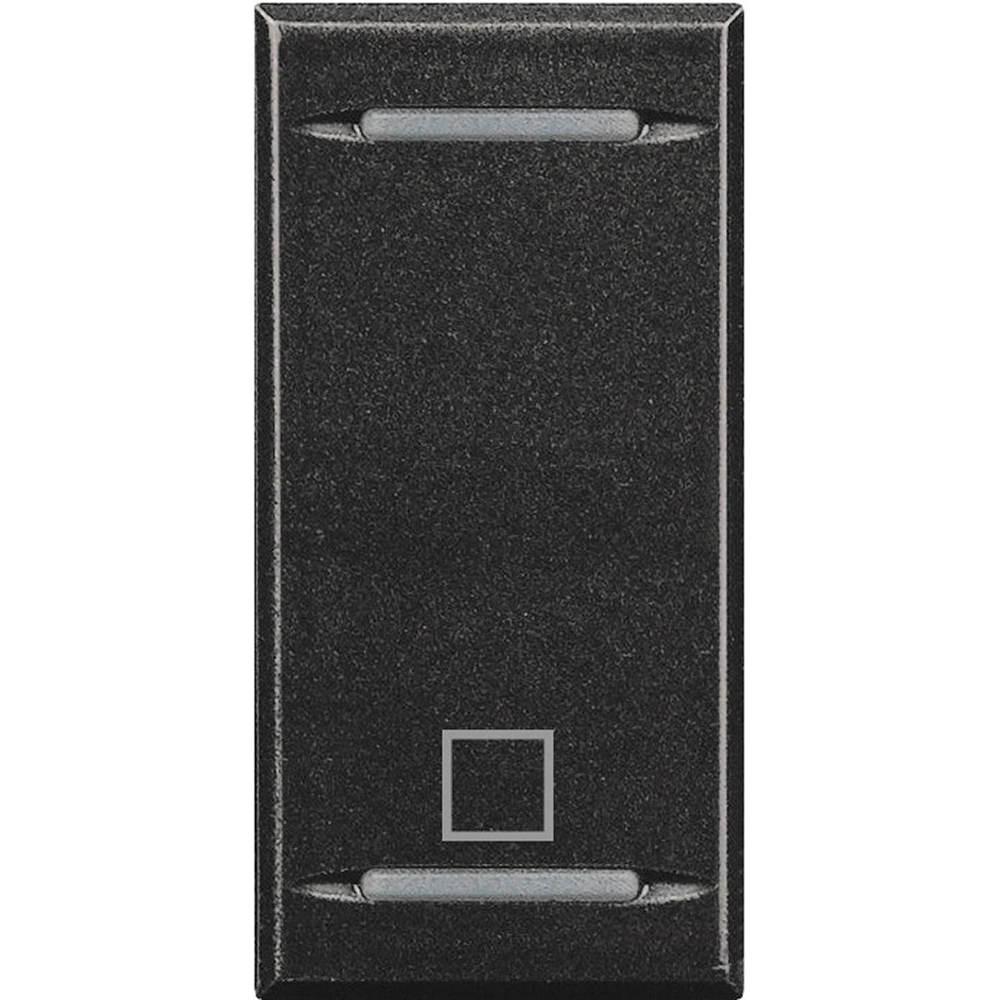 BTicino HS4915AE, Axolute Myhome Bus Key Cover, Stop Symbol, 1 Module, Anthracite