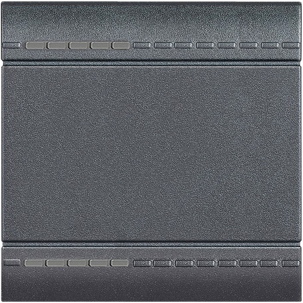 BTicino L4911M2N, Livinglight MyHome Bus, Capac buton, tip basculant neutru, 2 module, Antracit  