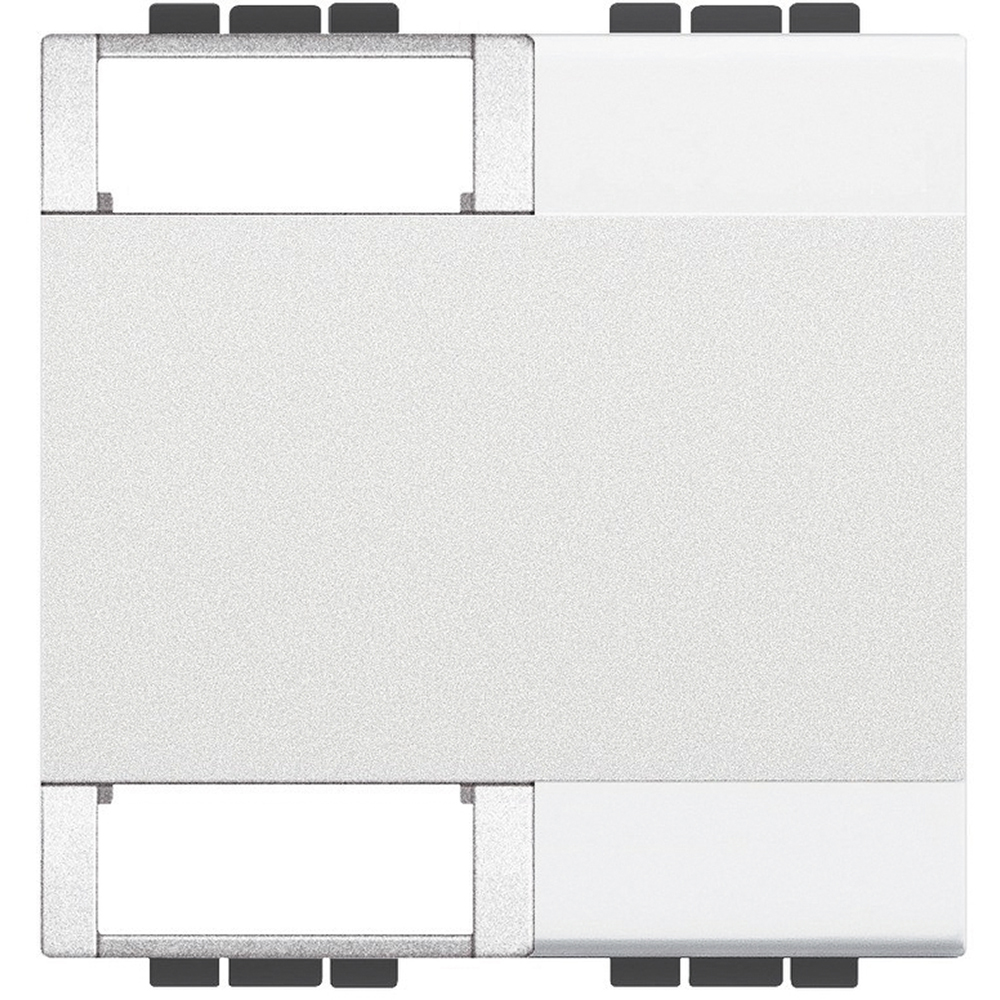 BTicino N4911M2TN, Livinglight, Capac personalizabil, 2 module, Alb  