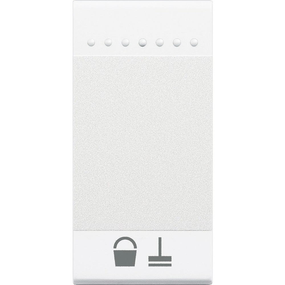 BTicino N4915MR, Living Light "Clean Room" Key Cover, 1 Module, White