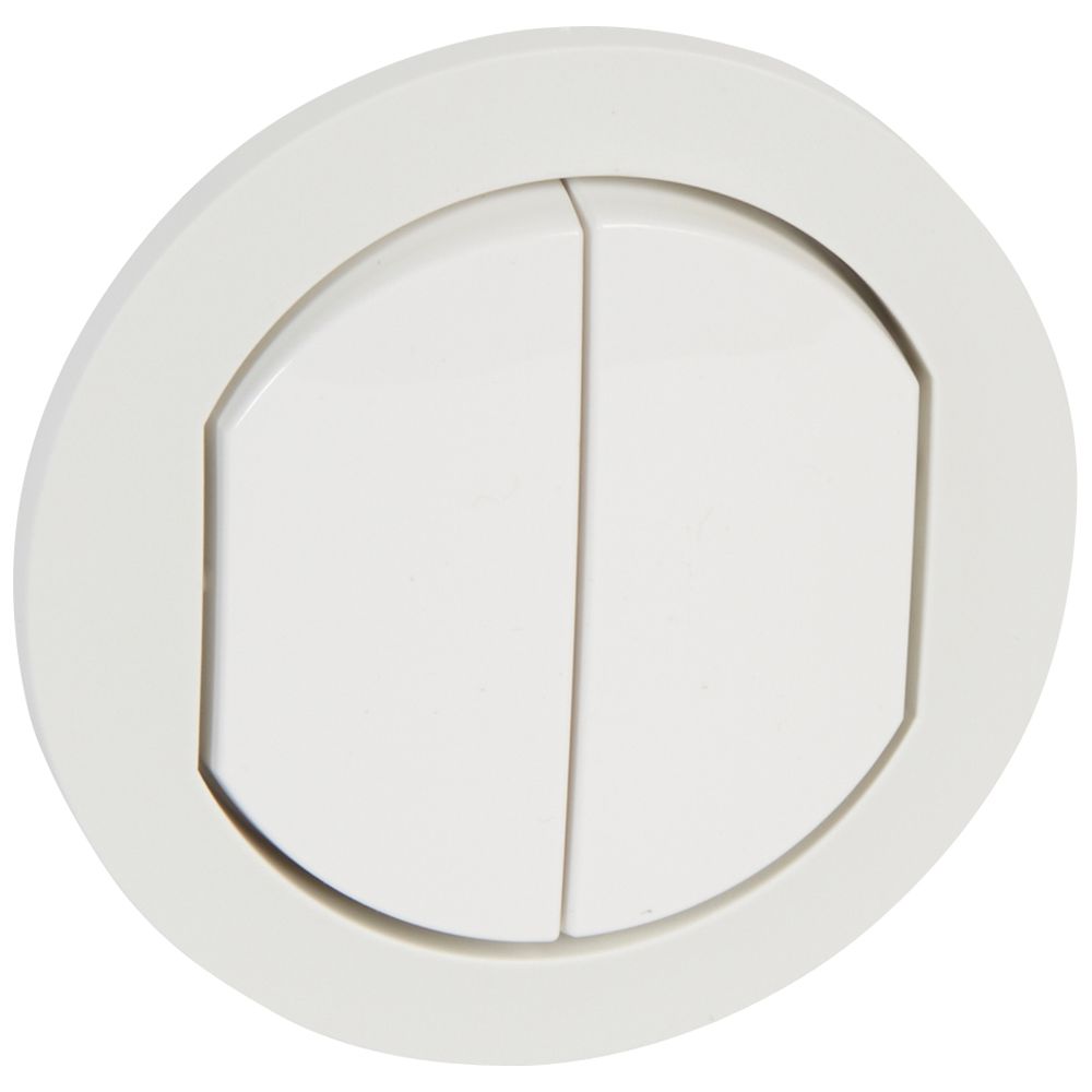LEGRAND 067802, Céliane Plate, IP 44, for 2 Ref. 067001/31, White