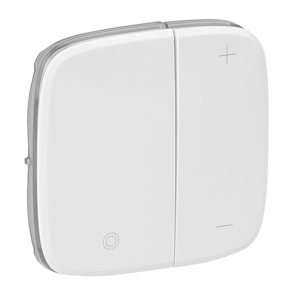 Legrand 752085, Placă Valena Allure, Variator universal cu buton sau balast, 1–10 V, Alb  