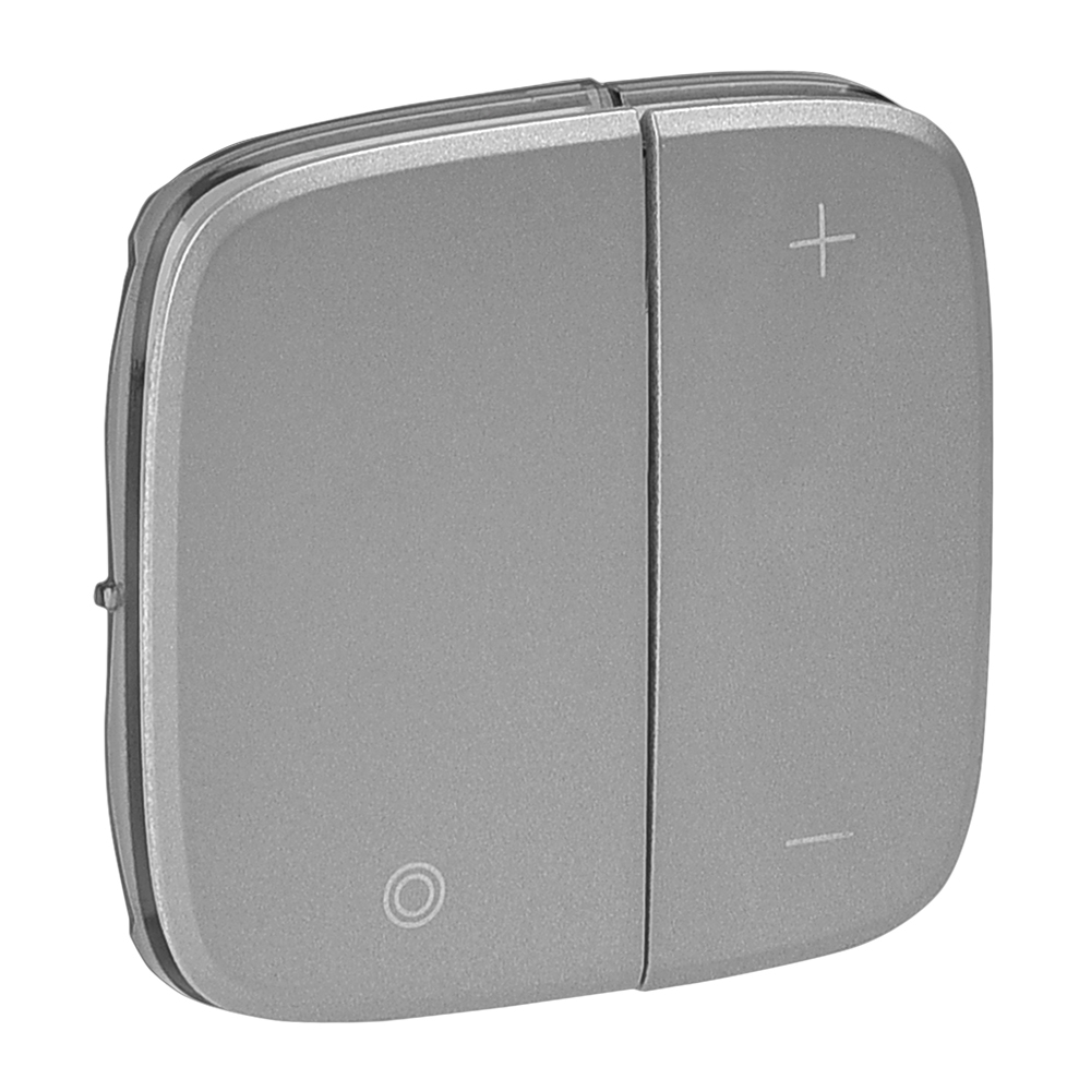 Legrand 752087, Valena Allure Plate, Universal Dimmer With Push Button Or Ballast 1, 10V, Aluminum