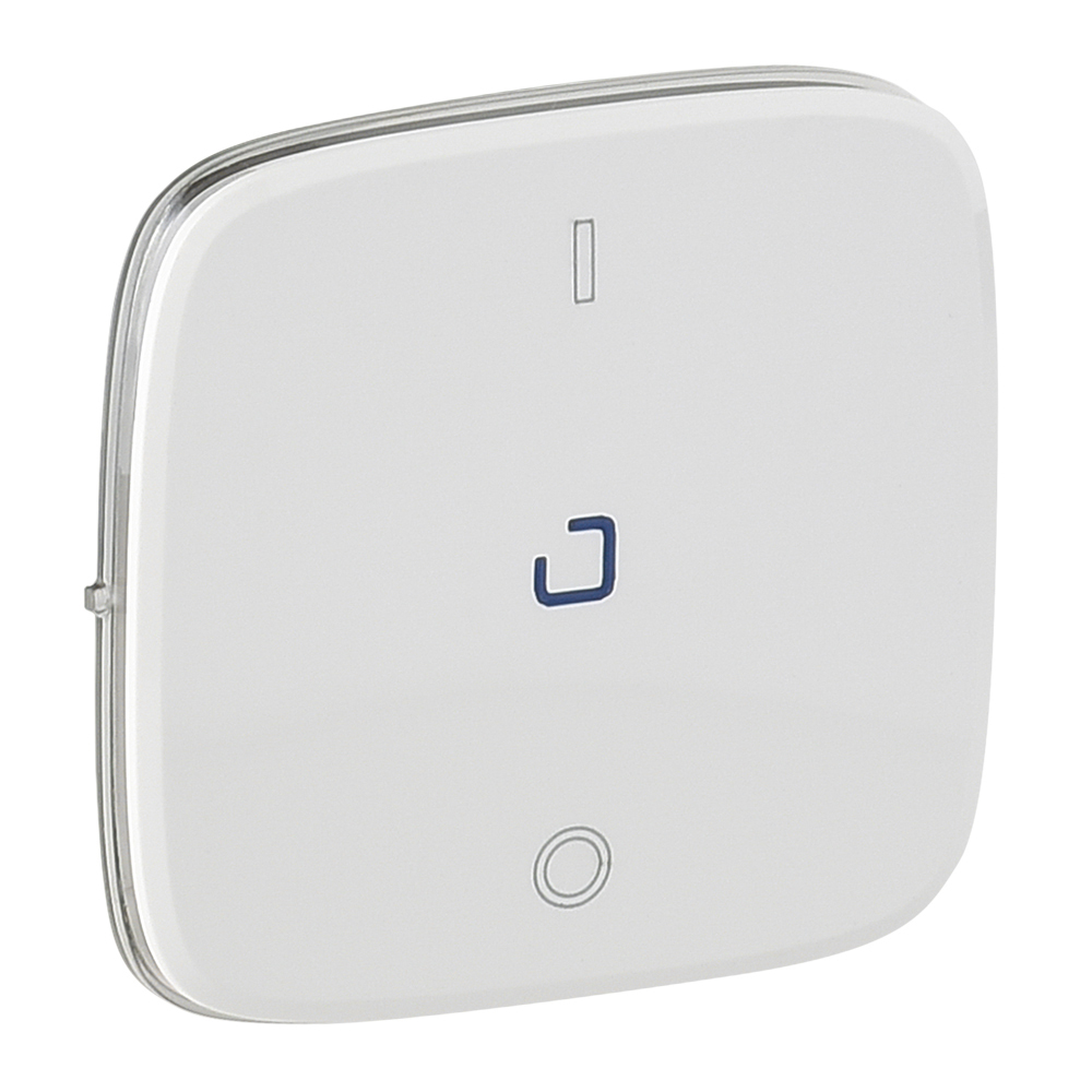 Legrand 755045, Placă Valena Allure, Comutator bipolar cu indicator, Alb  