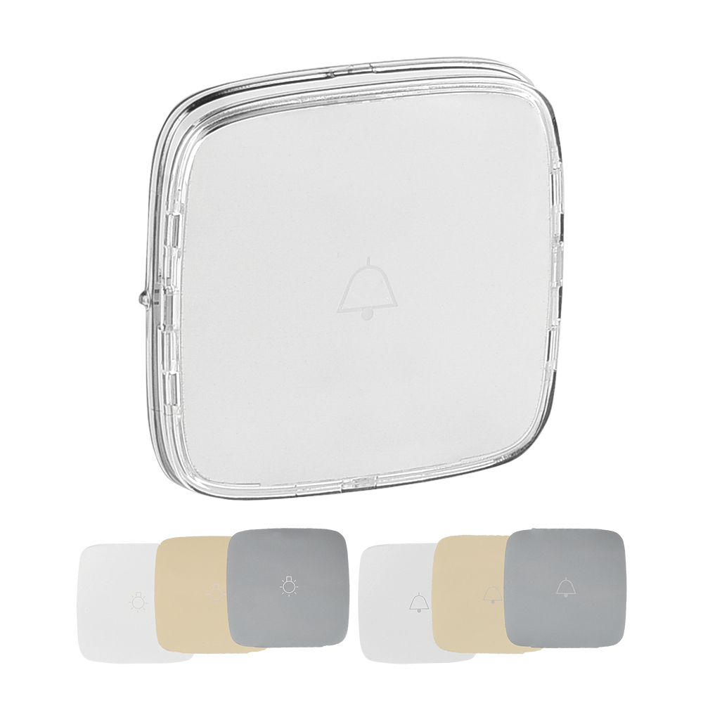 Legrand 755115, Placă Valena Allure, Buton cu suport etichetă iluminat, 3 culori  