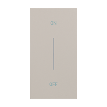 BTICINO KM01MH2AG, On/Off Screen-Printed Cover Living Now Black