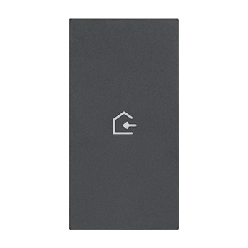 BTICINO KG01MH2BACK, Back Home Living Now Black Screen-Printed Cover