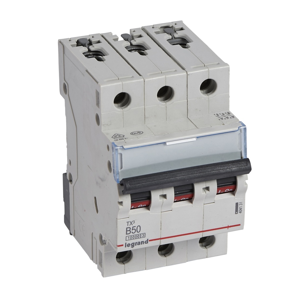 LEGRAND 404131, TX³ MCB, 3P, 50 A, Curve B, 10 kA