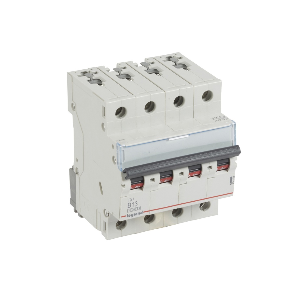 LEGRAND 404153, TX³ 10000 MCB, 4P, 13 A, Curve B, 400 V