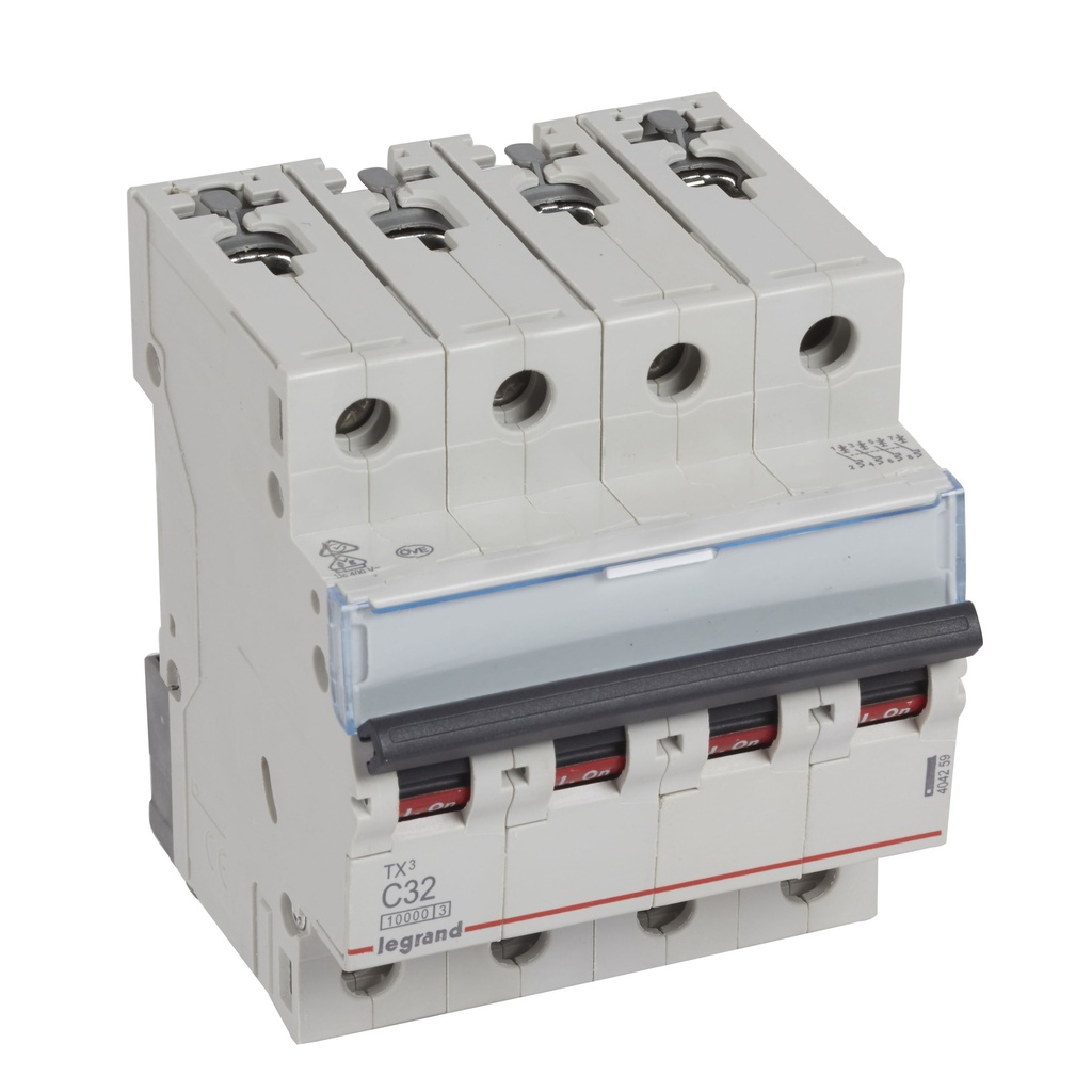 LEGRAND 404259, TX³ 10000 MCB, 4P, 32 A, Curve C, 400 V
