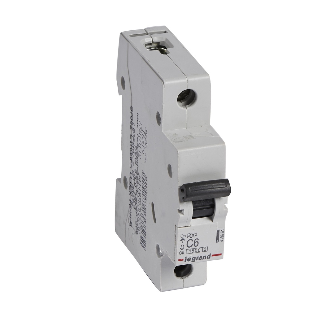 LEGRAND 419661, MCB RX³ 4500, 1P, 230/400V, 6 A, Curbă C