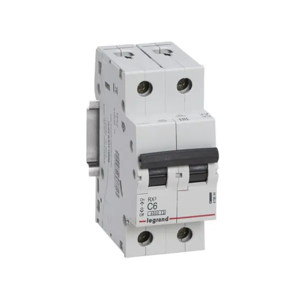 LEGRAND 419694, MCB RX³ 4500, 2P, 230/400V, 6 A, Curbă C