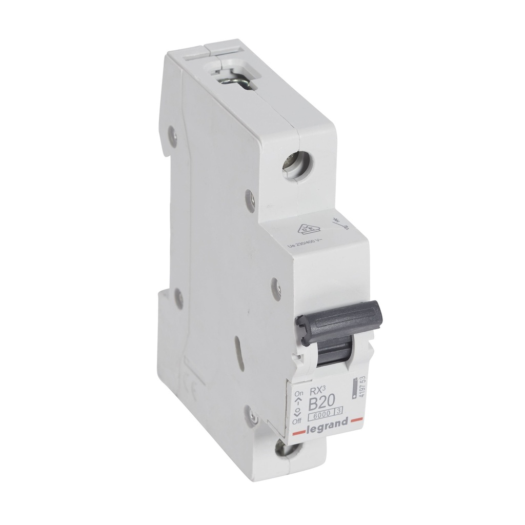 LEGRAND 419753, MCB RX³ 1P B20 6 kA