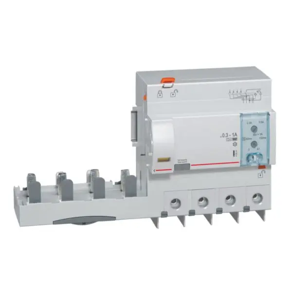 LEGRAND 410644, Bloc diferential, 4P-400V -125A-300/1000 mA reglabil, tip Hpi, pentru disjunctoare 1.5 modul/pol DX³