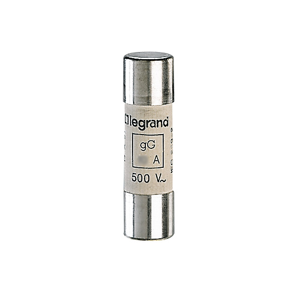 LEGRAND 014516, Cartuș fuzibil cilindric tip gG 14 x 51, 16 A, Fără indicator