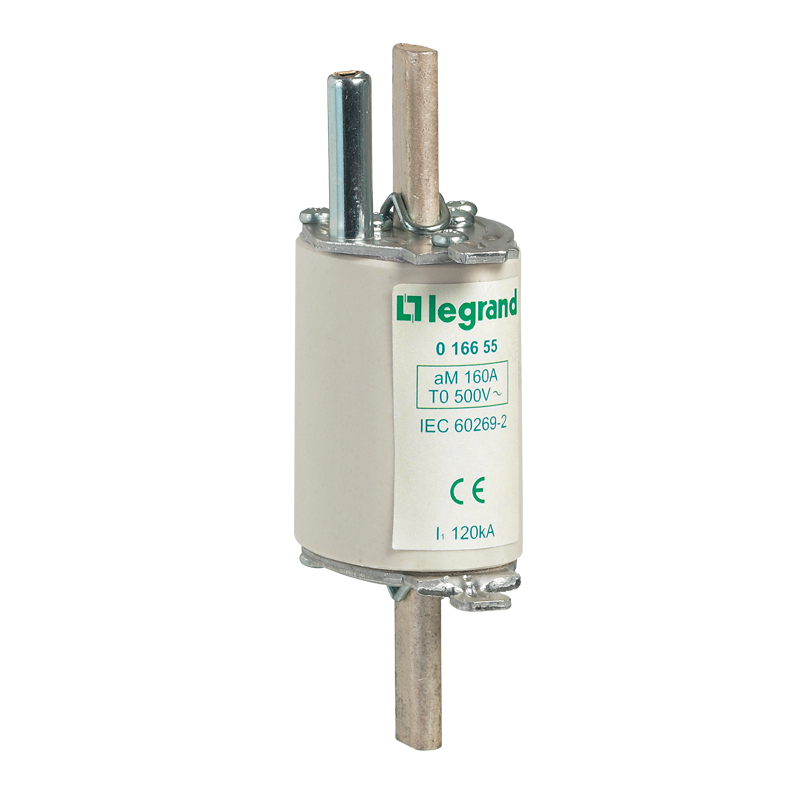 LEGRAND 016640, Siguranță cartuș de tip lamă HRC, Tip aM, mărime 0, 80 A, Cu percutor