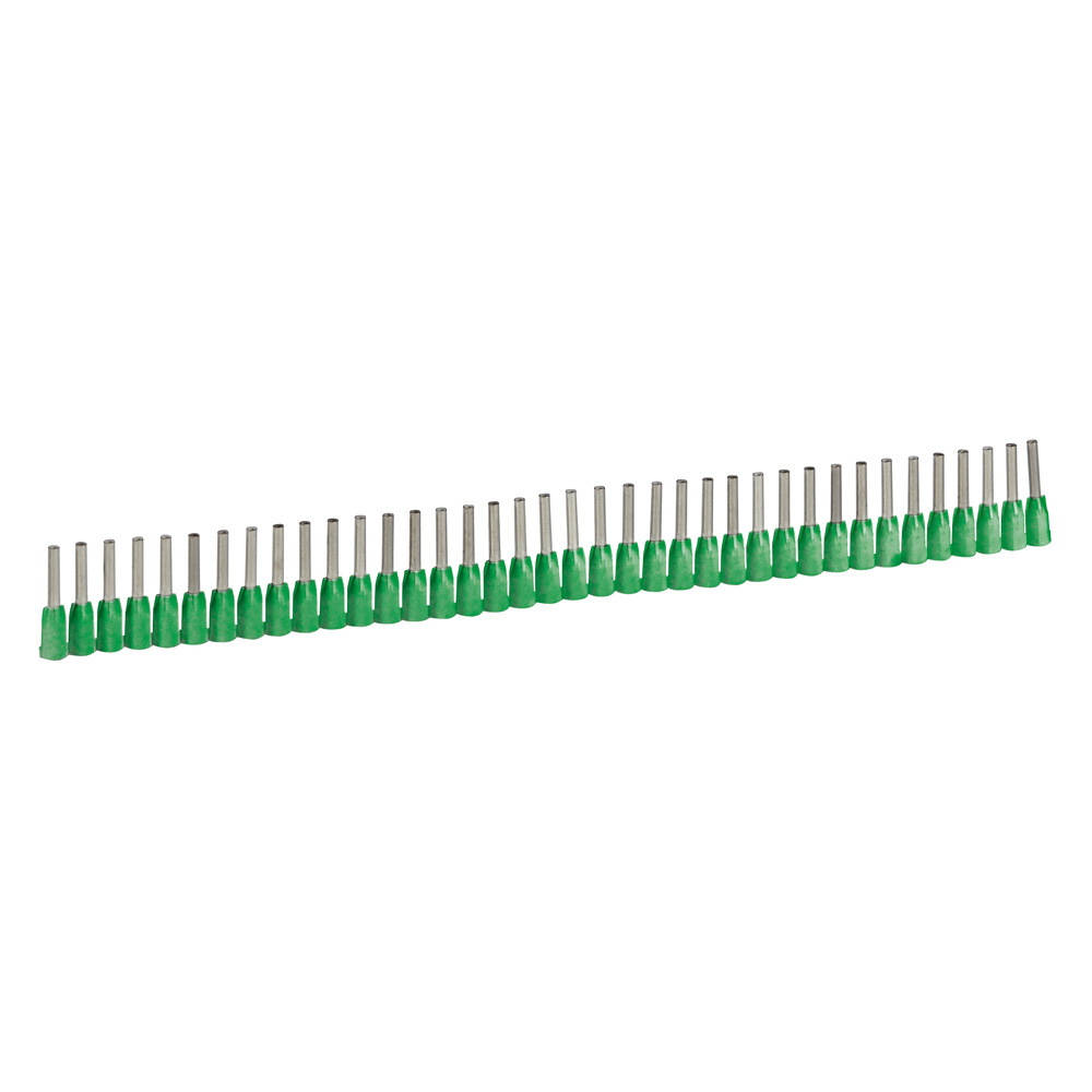 LEGRAND 037660, Ferrule With Insulating Flange Starfix, For Cable Section 0.34 mm², Green