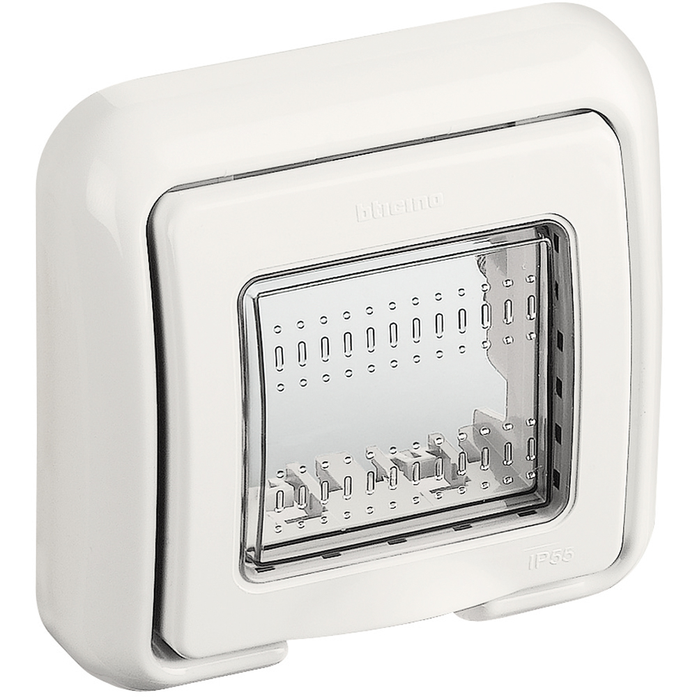 BTICINO 25602B, Capac Idrobox Matix IP55, 2 module, Alb