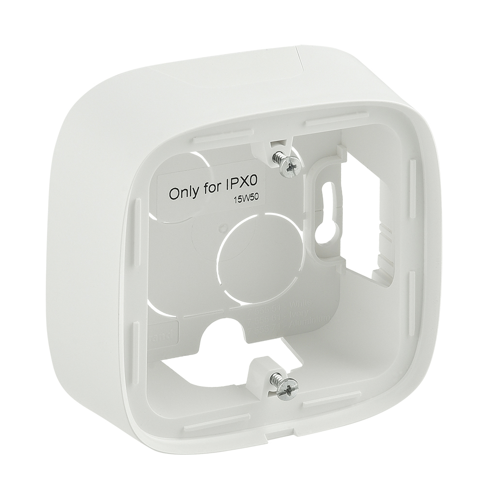 LEGRAND 755551, Doză montaj aparent Valena Allure, 1 post, 94×94×44.8 mm, Alb