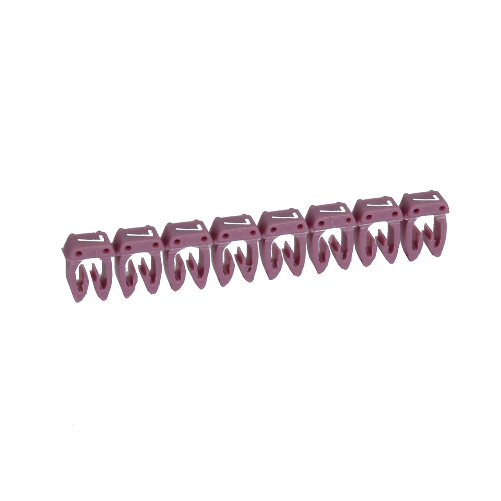 LEGRAND 038227, Reper cab 3, Pentru secțiune 1.5-2.5 mm², Numar 7, Violet