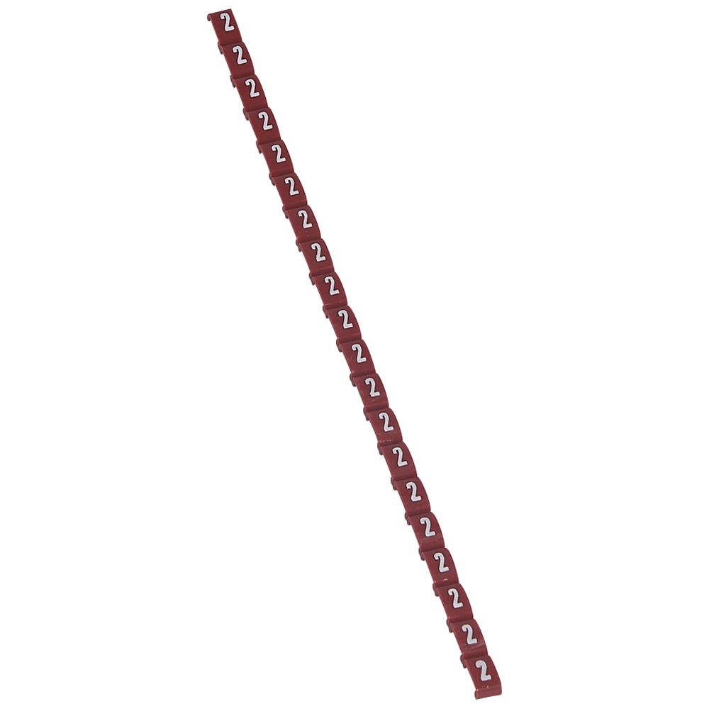 LEGRAND 038402, Duplix Marker, 2, Red