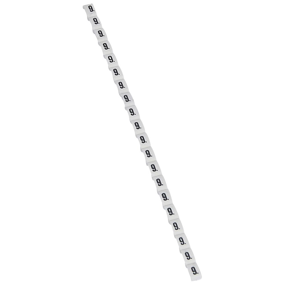 LEGRAND 038409, Duplix Marker, 9, White