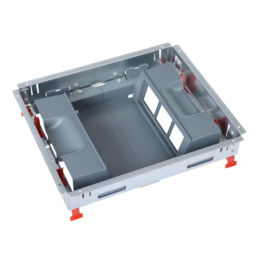 Legrand 088024, Doză de pardoseală standard, Configurație 2 × 6 module, Suport vertical