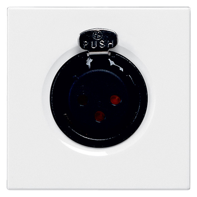 LEGRAND 078755, XLR 3-Pin Audio Socket, 2 Modules, White, Screw Connection, Female Connector