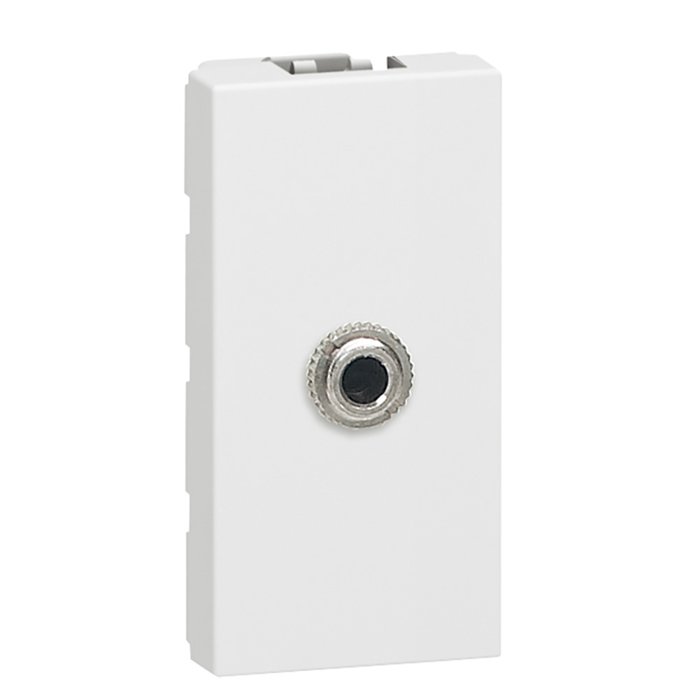 LEGRAND 078773, Conector Jack 3.5 mm, Lipire (sudură), 1 modul, Alb