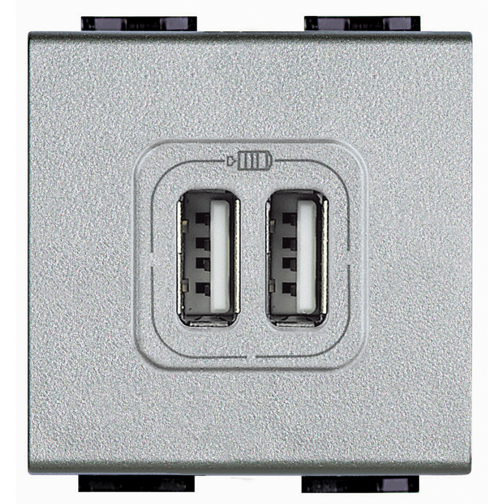 BTICINO NT4285C2, Încărcător USB dublu Living Light, 5V, 2 module, Tehnic