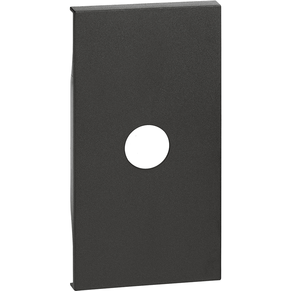 BTICINO KG08M2, TV Socket Cover Living Now, 2 Modules, Black