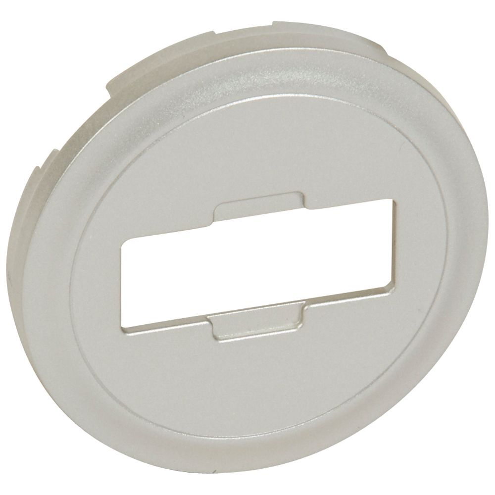 LEGRAND 068515, AV HD15 Cover Plate, Titanium