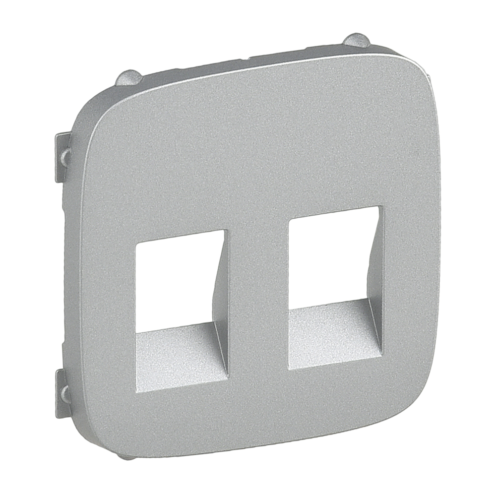 LEGRAND 755377, Double Loudspeaker Socket Cover Valena Allure, Aluminium
