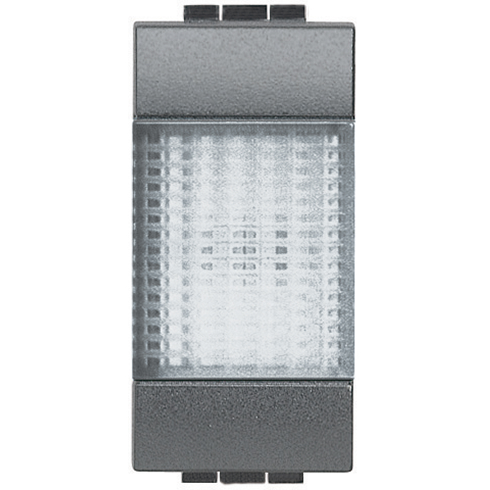 BTICINO L4371T, Living Light Pilot Light, Transparent Diffuser, Anthracite, 1 Module