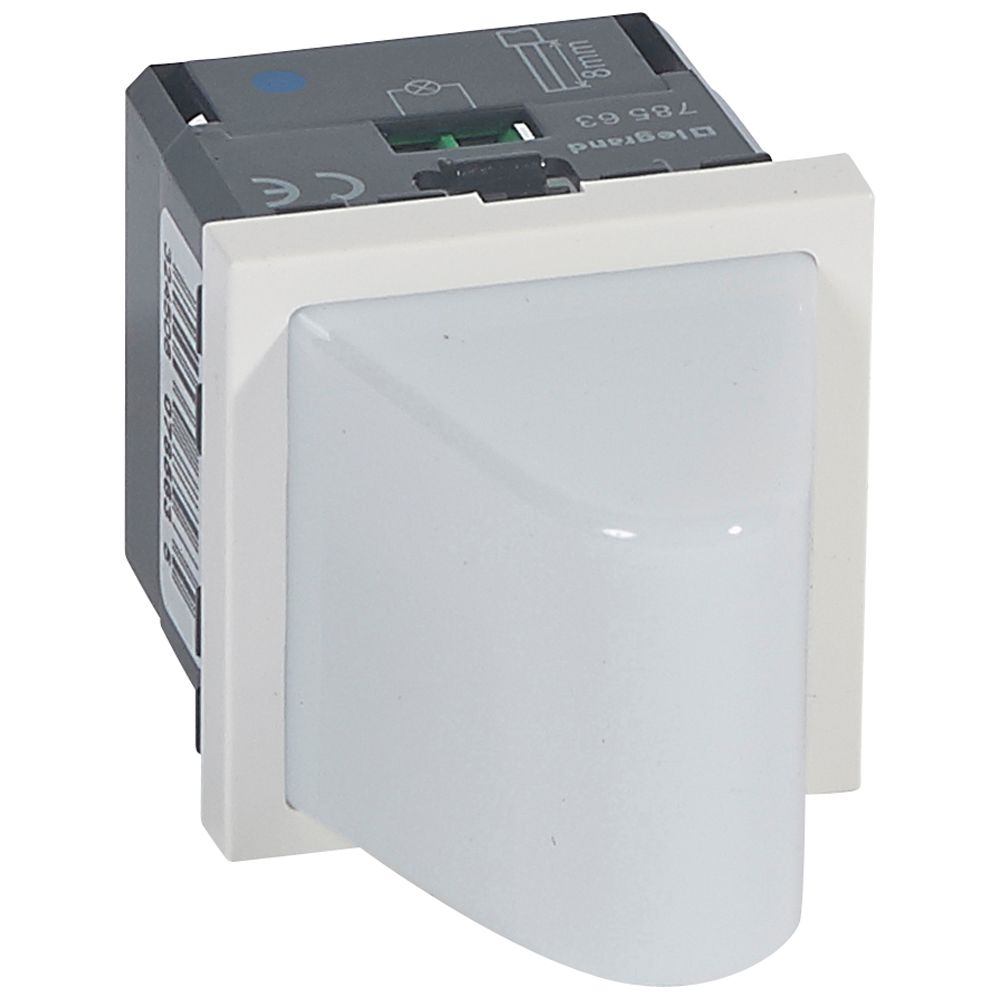 LEGRAND 078563, Lampa de semnalizare cu difuzor, 12,24 V~/=, 0.6 W, 2 module, Albastru