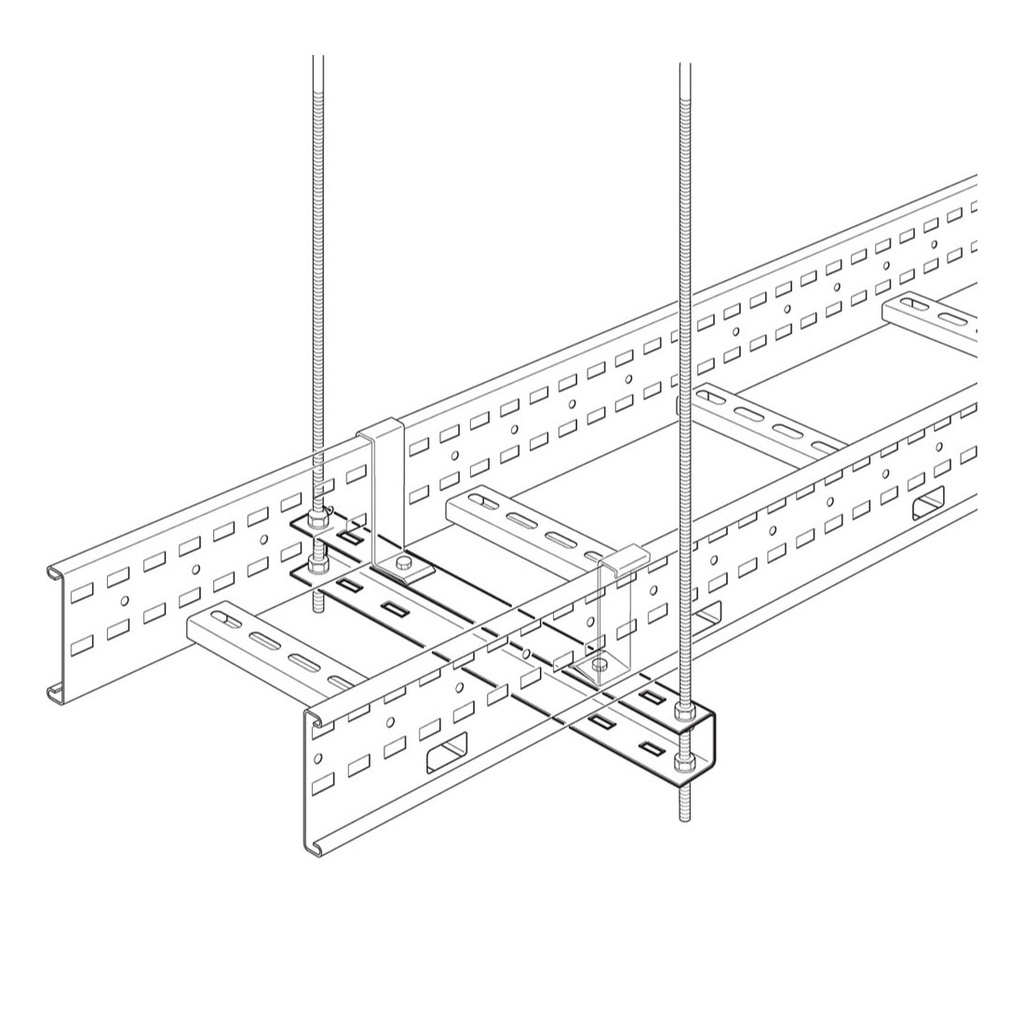 LEGRAND HTH300G, Scară de Cablu Swifts 300 mm Greu, Suport Tip Trapez HDG