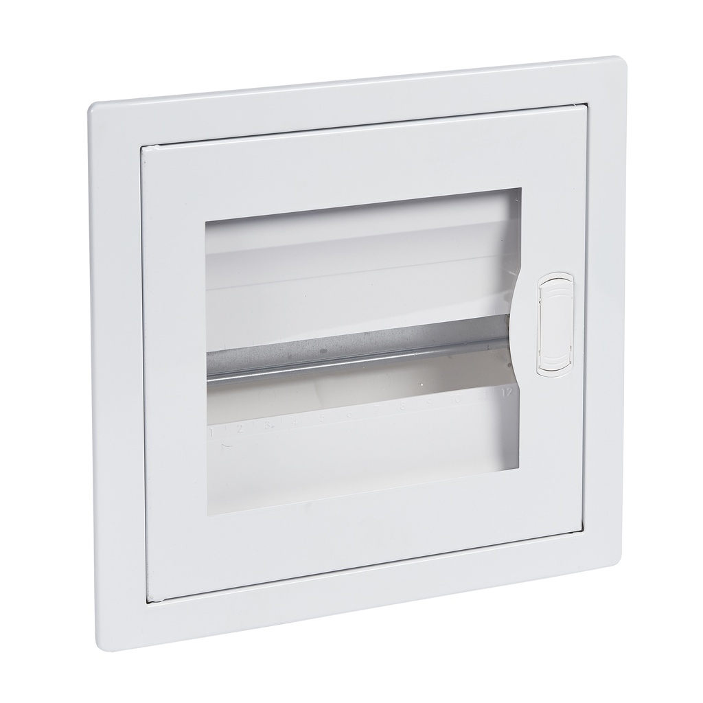 LEGRAND 001451, Flush-Mounting Cabinet Nedbox, Transparent Door, 1 Row, 12+2 Modules